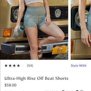 Free People Ultra high-rise off beat shorts
